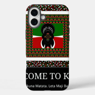 Welkom in Kenya Hakuna Matata iPhone 16 Plus Hoesje