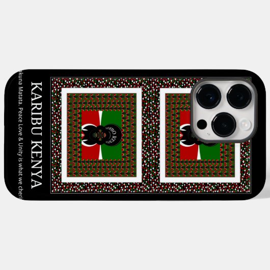 Welkom in Kenya Hakuna Matata Case-Mate iPhone Case (Achterkant (horizontaal))