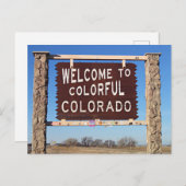 Welkom in Kleurrijk Colorado Briefkaart (Voorkant / Achterkant)