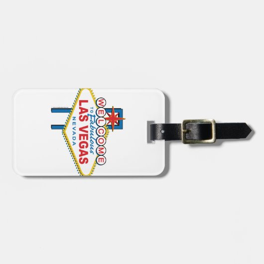Welkom in Las-Vegas Bagagelabel (Voorkant horizontaal)