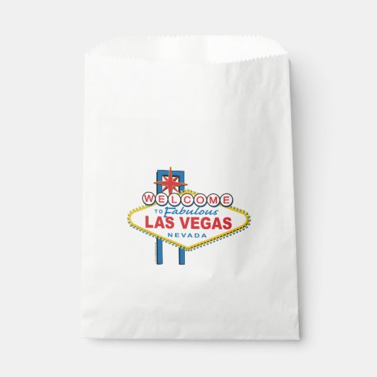 Welkom in Las-Vegas Bedankzakje (Voorkant)