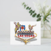 Welkom in Las Vegas Briefkaart (Staand voorkant)
