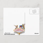 Welkom in Las Vegas Briefkaart (Achterkant)