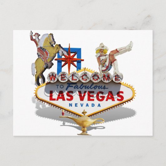 Welkom in Las Vegas Briefkaart (Voorkant)