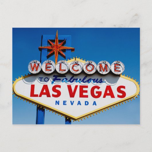 Welkom in Las Vegas Briefkaart (Voorkant)