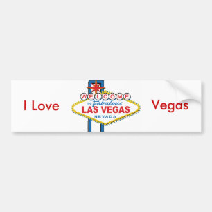 Welkom in Las-Vegas Bumpersticker
