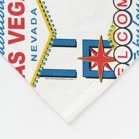 Welkom in Las-Vegas Fleece Deken (Hoek)