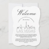 Welkom in Las Vegas | Gasten Details Uitnodiging (Voorkant)