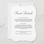 Welkom in Las Vegas | Gasten Details Uitnodiging (Achterkant)