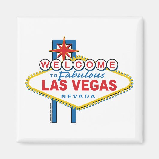 Welkom in Las-Vegas Magneet (Voorkant)
