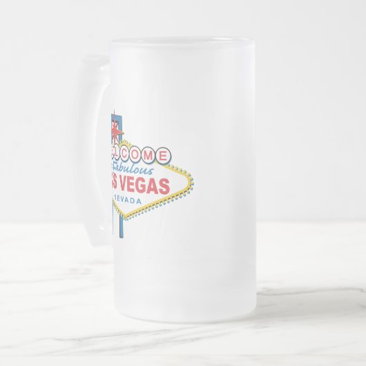 Welkom in Las-Vegas Matglas Bierpul (Voorkant links)