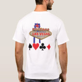 Welkom in Las Vegas met kaartpakken t-shirt (Achterkant)