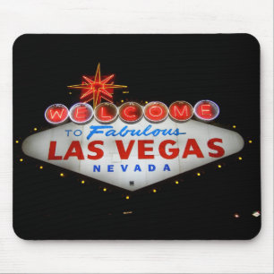 Welkom in Las Vegas Mousepad (nacht) Muismat