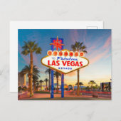 Welkom in Las Vegas, Nevada Briefkaart (Voorkant / Achterkant)