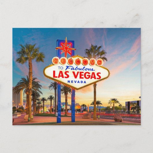 Welkom in Las Vegas, Nevada Briefkaart (Voorkant)