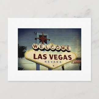 "Welkom in Las Vegas" postkaart