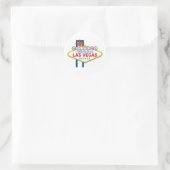 Welkom in Las-Vegas Ronde Sticker (Tas)