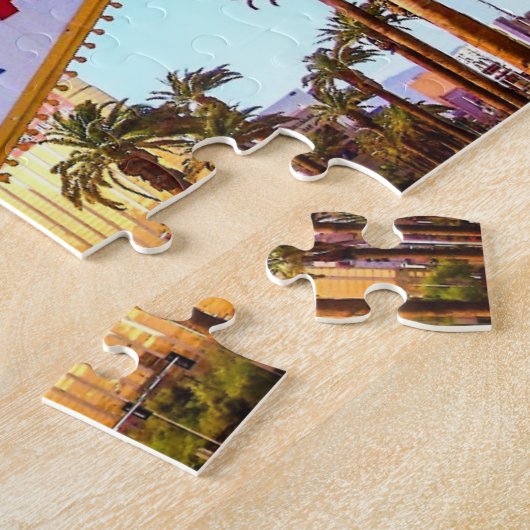 Welkom in Las Vegas Sign Jigzaag Puzzle Legpuzzel (Zijkant)