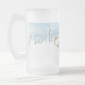 Welkom in Las Vegas - Sky Baby Blue Matglas Bierpul (Links)