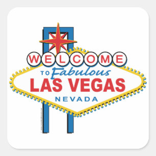 Welkom in Las-Vegas Vierkante Sticker