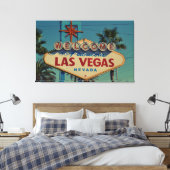 welkom in Las Vegas Wall Art Canvas Afdruk (Insitu (Slaapkamer))