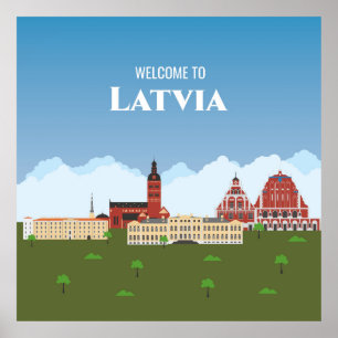 Welkom in Letland Poster