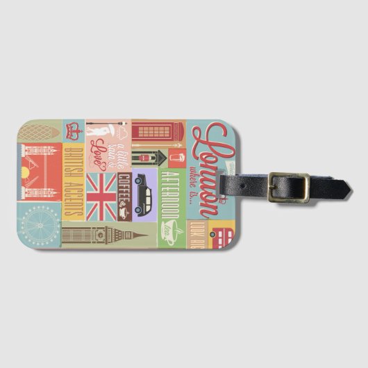 Welkom in Londen Bagagelabel (Voorkant (horizontaal))