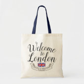 Welkom in Londen | Bestemming Huwelijk Douane Tote Bag (Voorkant)