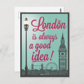 Welkom in Londen Briefkaart (Voorkant / Achterkant)