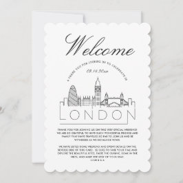 Welkom in Londen | Identiteitskaart voor huwelijks Kaart