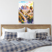 Welkom in Los Angeles Canvas Afdruk (Insitu (Slaapkamer))