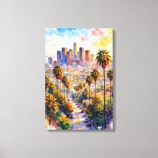 Welkom in Los Angeles Canvas Afdruk (Voorkant)