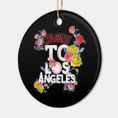 welkom in los angeles keramisch ornament (Links)