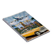 Welkom in Los Angeles retro poster. Notitieboek (Rechterzijde)