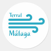 Welkom in Malaga 4: Terral Ronde Sticker (Voorkant)