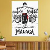 Welkom in Málaga 5: El Cenachero Canvas Afdruk (Insitu (Woonkamer))