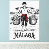Welkom in Málaga 5: El Cenachero Canvas Afdruk (Insitu (Houten vloer))