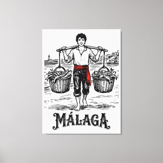 Welkom in Málaga 5: El Cenachero Canvas Afdruk (Voorkant)