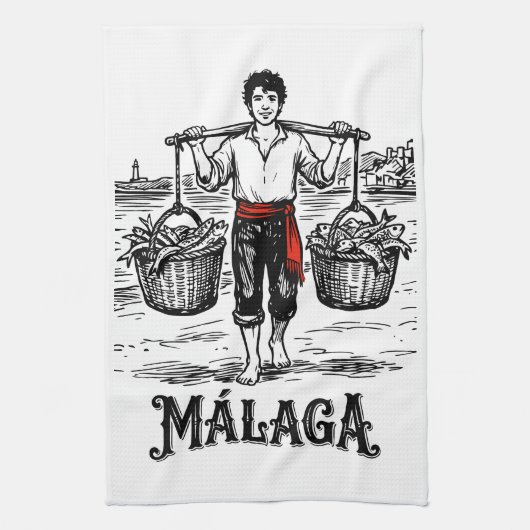 Welkom in Málaga 5: El Cenachero Theedoek (Verticaal)