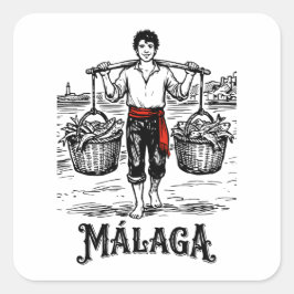 Welkom in Málaga 5: El Cenachero Vierkante Sticker