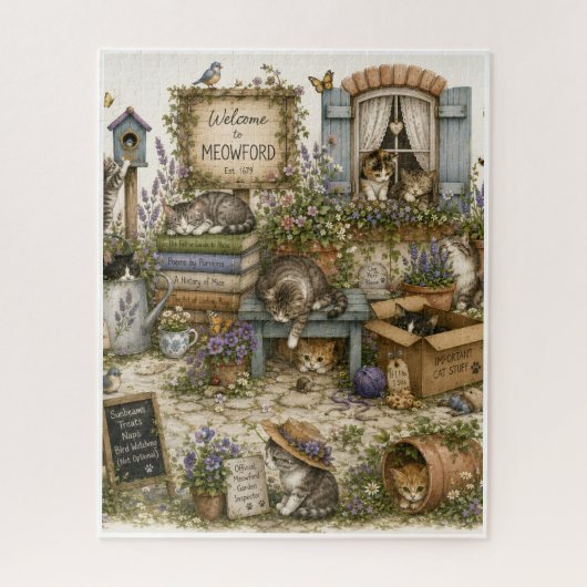 Welkom in Meowford Legpuzzel (Verticaal)