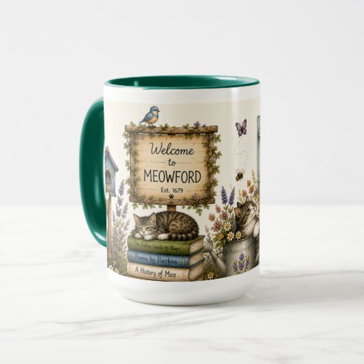 Welkom in Meowford Mok (Voorkant links)