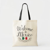 Welkom in Mexico | Bestemming Huwelijk Douane Tote Bag (Voorkant)