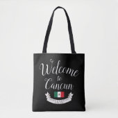 Welkom in Mexico | Bestemming Huwelijk Douane Tote Bag (Voorkant)