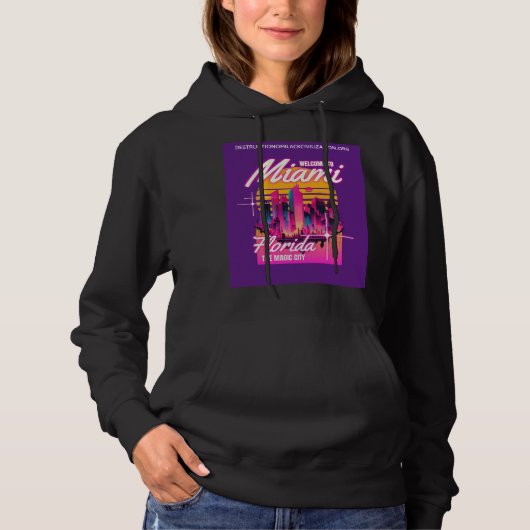 WELKOM IN MIAMI HOODIE (Voorkant)