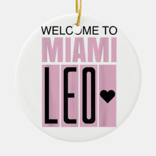 Welkom in Miami Leo 10 - GOAT Keramisch Ornament