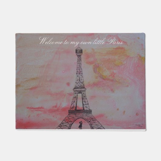 Welkom in mijn eigen kleine Parijs Deurmat (Voorkant)