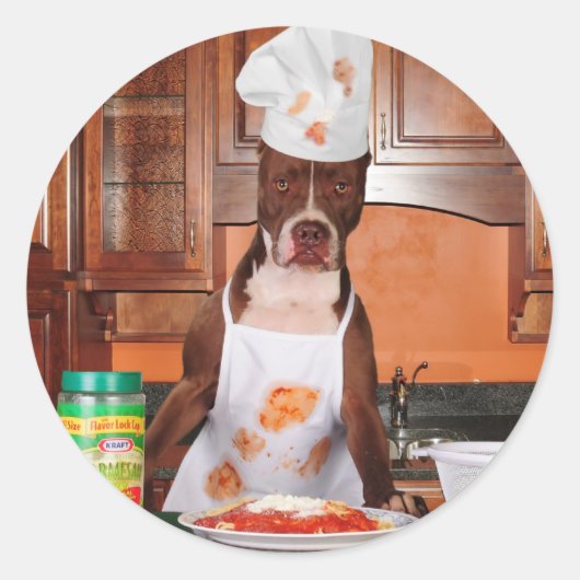 Welkom in mijn keuken ronde sticker (Voorkant)