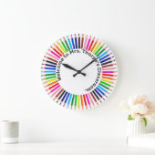 Welkom in mijn klaslokaal grote klok (Huis)