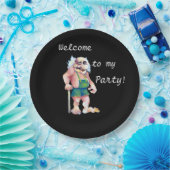 Welkom in mijn partij - Scandinavische gre Papieren Bordje (Feest)